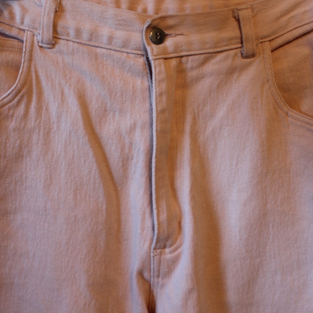 Vintage Millennial Pink High-Waisted Khakis